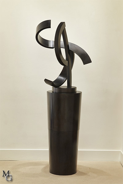 2015, Bronze, Size: 32 x 25 x 18 in, Base: 16 in diameter x 37 in, Signed by the artist