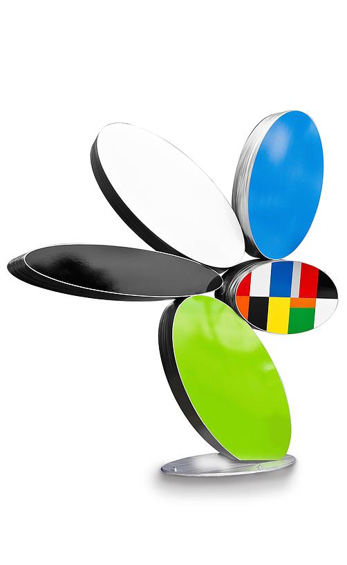 stainless steel and polyurethane, 127 x 120 x 32  inches