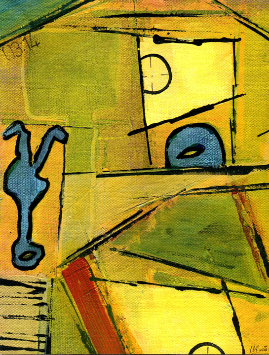 2015, acrylic on panel, 9" x 7"
