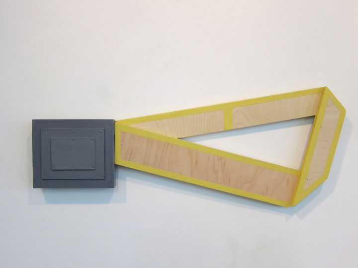 2012, wood, paint, 9" x 29" x 1 1/4"