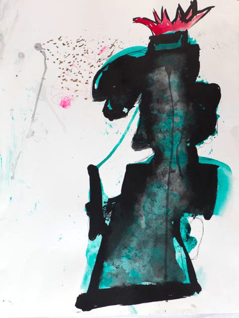2015, mixed media, 23" x 15"