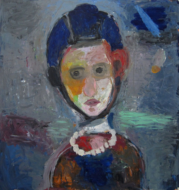 2015, oil on panel, 32" x 30"