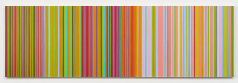 2004, synthetic polymer on canvas, 30 x 96 inches