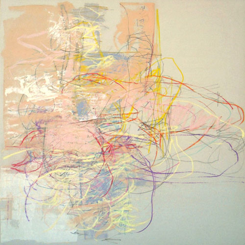 oil on paper on panel, 22" x 22", 2007