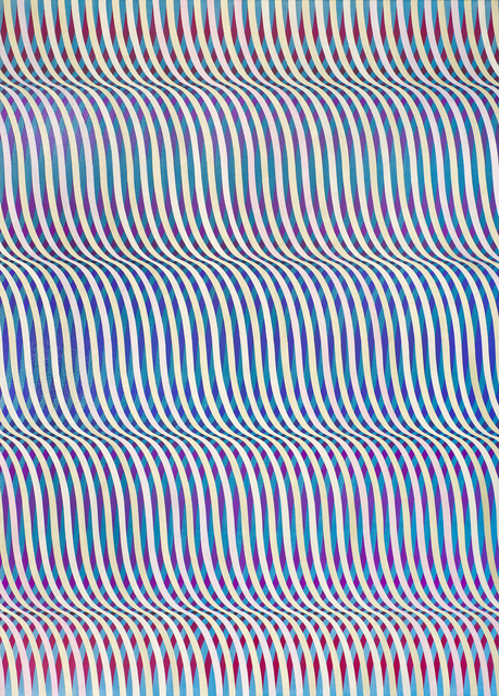 aluminum, silver, 12k white gold with acrylic glazes on panel, 52" x 41", 2015