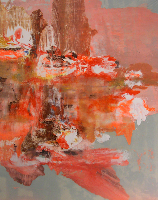 arcylic and polyethylene film on stretcher bars, 48" x 36", 2015