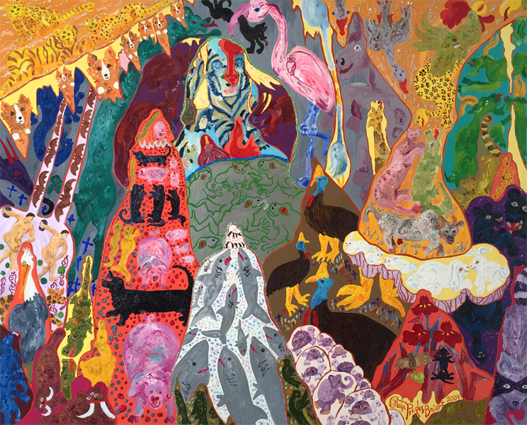 2009, mixed media, 48” x 60”