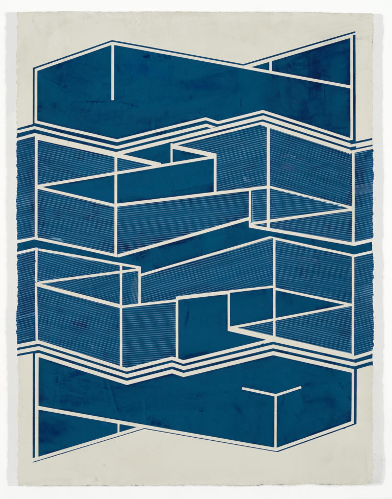pigmented plaster on panel, 40" x 30", 2016