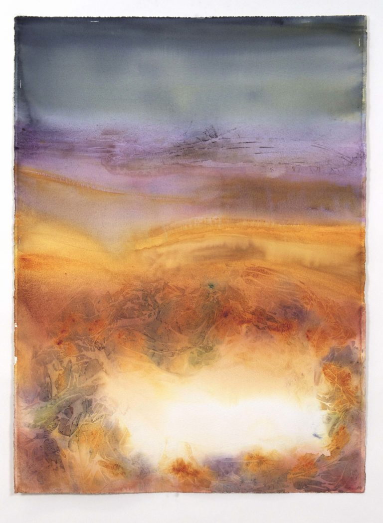 Curiosity Landscape #1, 2016 watercolor on 300 lb. paper 30 x 22 in
