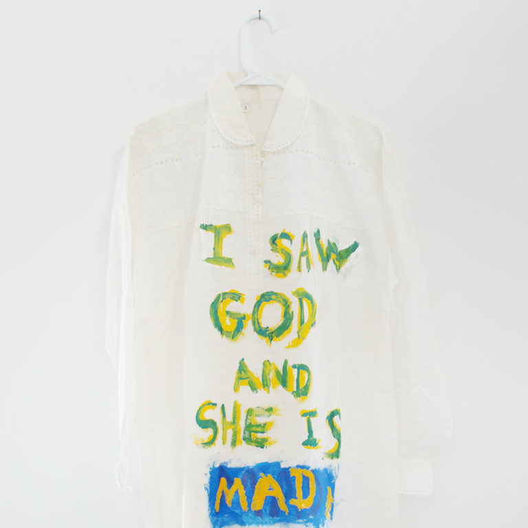 2008, Acrylic paint on nightgown