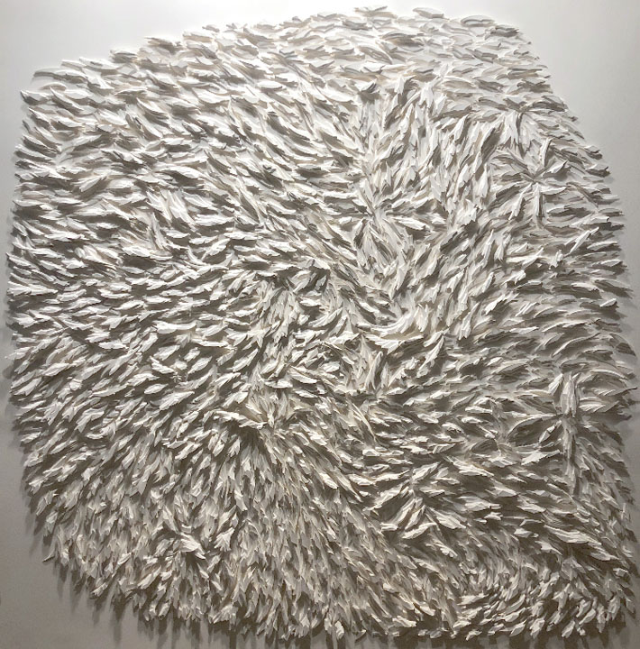 hand cut paper construct, 60" x 60", 2018