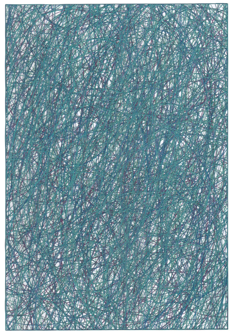 2018, graphite and ink on paper, 22 x 15 inches