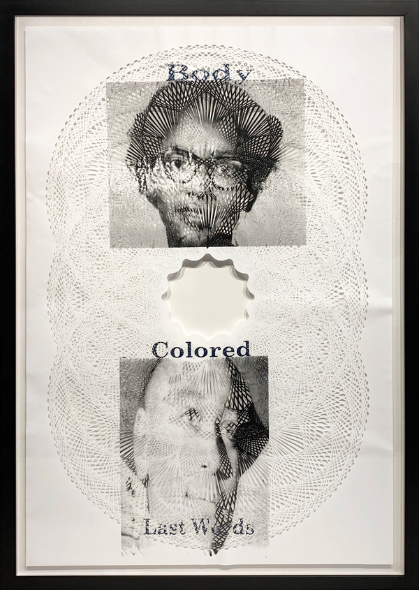 2020 Silkscreen on hand-cut paper, 53 x 35.25 inches