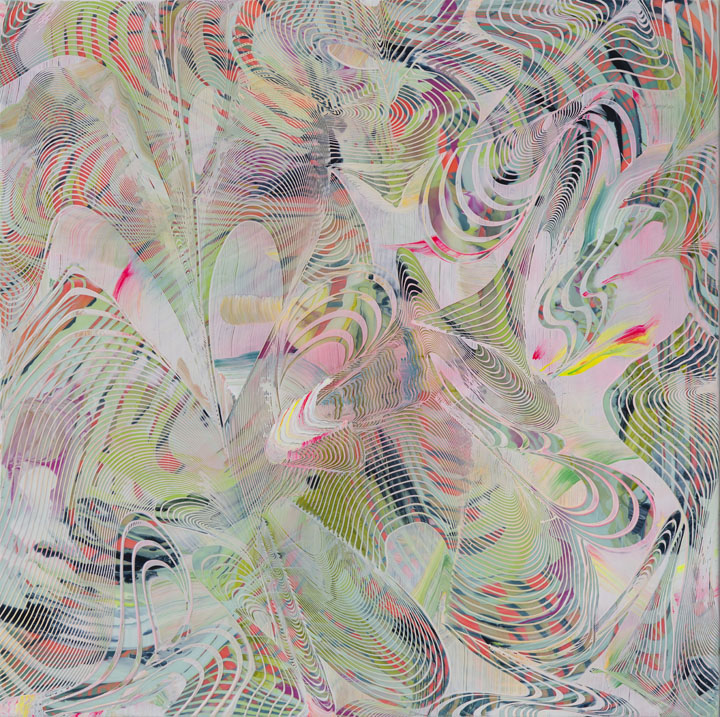 acrylic on panel, 30 x 30 inches, 2020