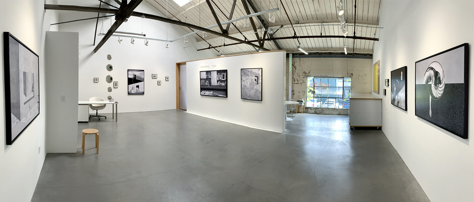 Panoramic view of the exhibition.