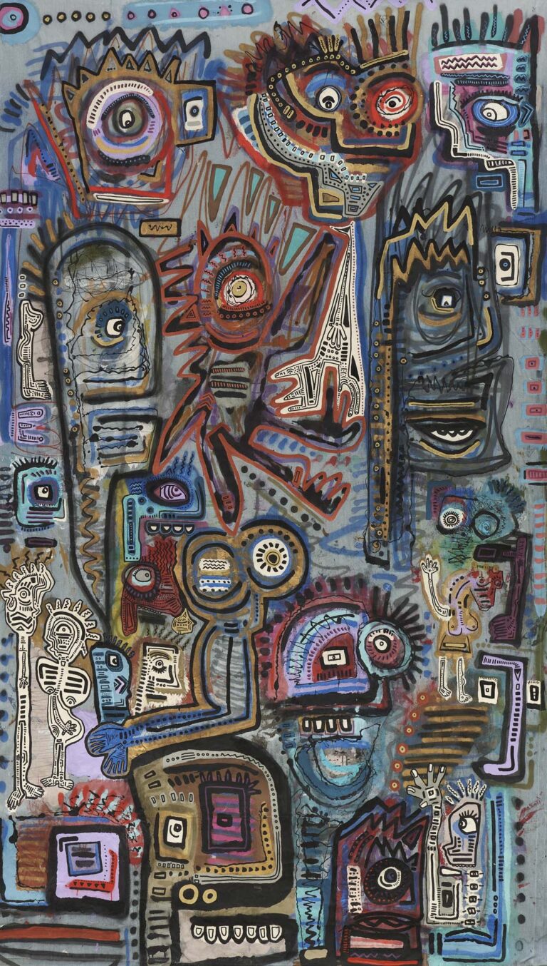 Chaves Smith, 'Jean Jacket', Mixed media, 96 x 54.5 x 1 in.