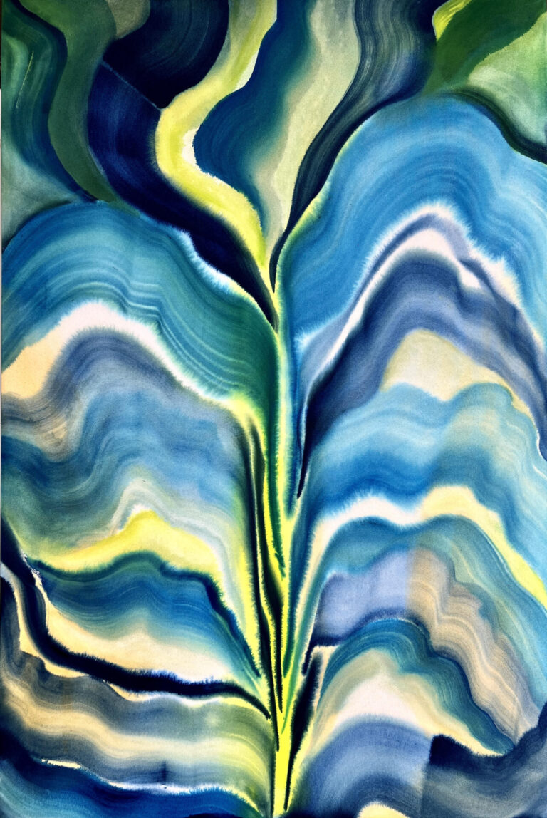 Sarah Blaustein, 'Vessel S-1, 2022,' ink and acrylic on canvas, 60 x 40 inches