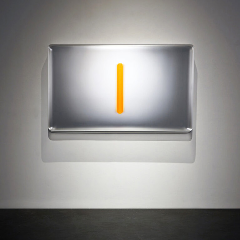Casper Brindle, "Light Glyph VF," 2022, pigmented acrylic, 44 x 74 x 8 inches
