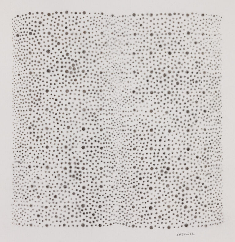 Sally Smith,  9 x 9", charcoal made from matzah flour