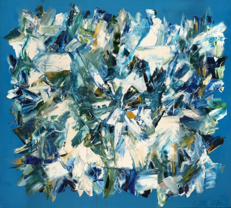John DiPaolo, A Blue Note, Oil on canvas, 63 x 70 inches