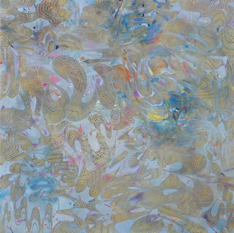 Lorene Anderson, Troposphere, 2024, acrylic on panel, 72 x 72 inches