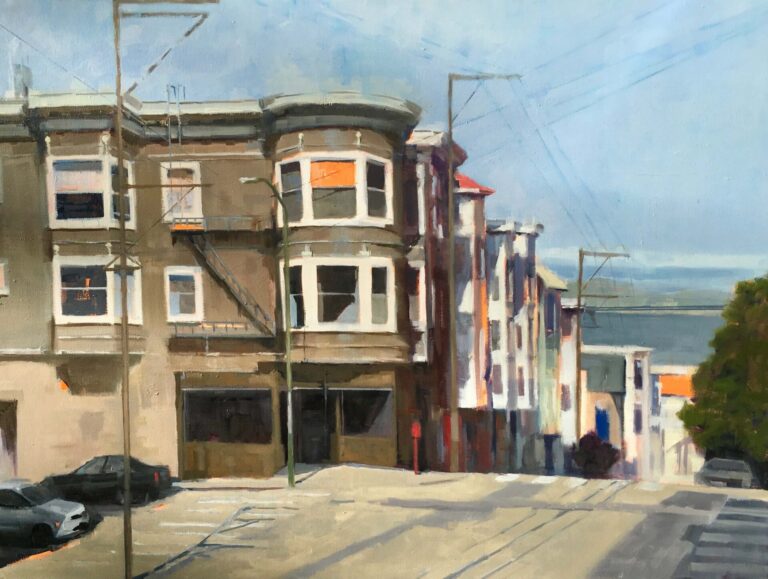 Carole Rafferty
Bay Bridge #19 Jackson & Taylor
Oil on canvas
30 x 40 inches