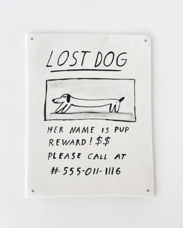 Eleonor Boström, Lost Dog Poster, 2024
