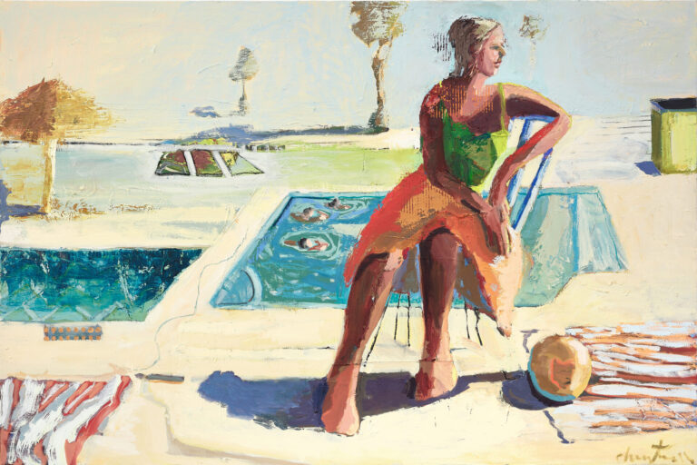 Linda Christensen, Pools, oil on canvas, 40 x 60 inches