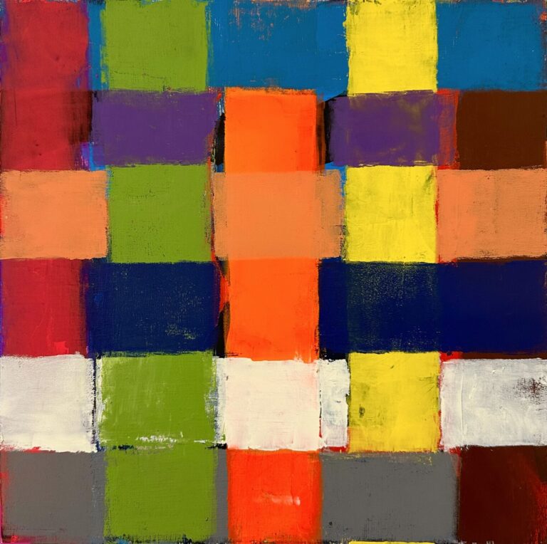 Helen KIM, Rhythm of Time, 2024, oil and cold wax