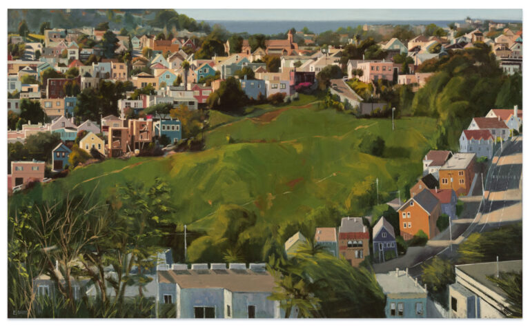 Eileen David, "Green Hillside"
