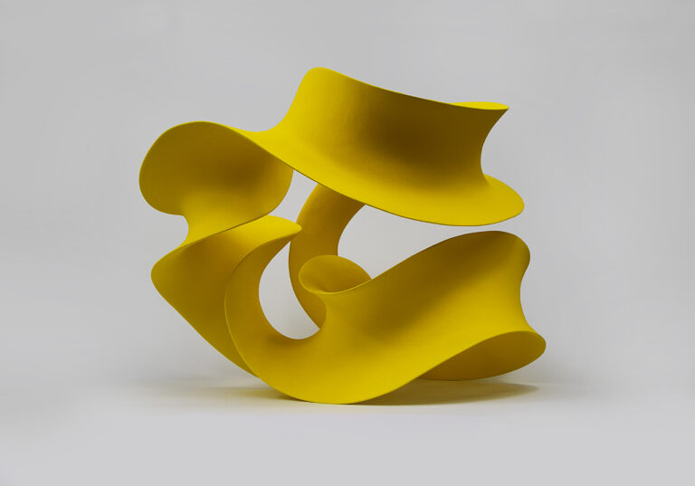 Merete Rasmussen, Continuous Yellow 2, ceramic and colored slip