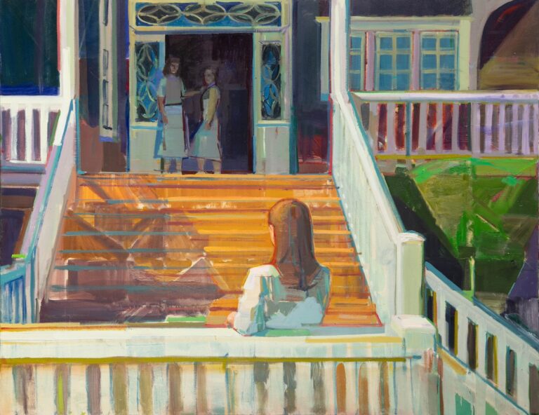 Hiroshi Sato, If You Know, You Know, 50x64”, oil on canvas, 2025