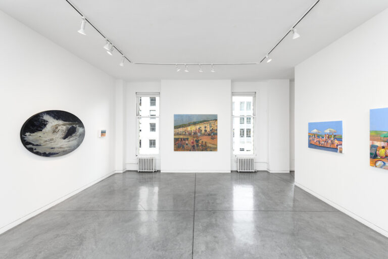 Installation view from "Summer Selection" a group exhibition featuring works by Sophie Westerlind, Kim Cogan, Simon Nicholas Nathaniel Kyung Smith, Rachel Simkover, Meagan Jacobs, and Anne Mei Poppe at Maybaum Gallery, San Francisco. On view from July through August, 2025.