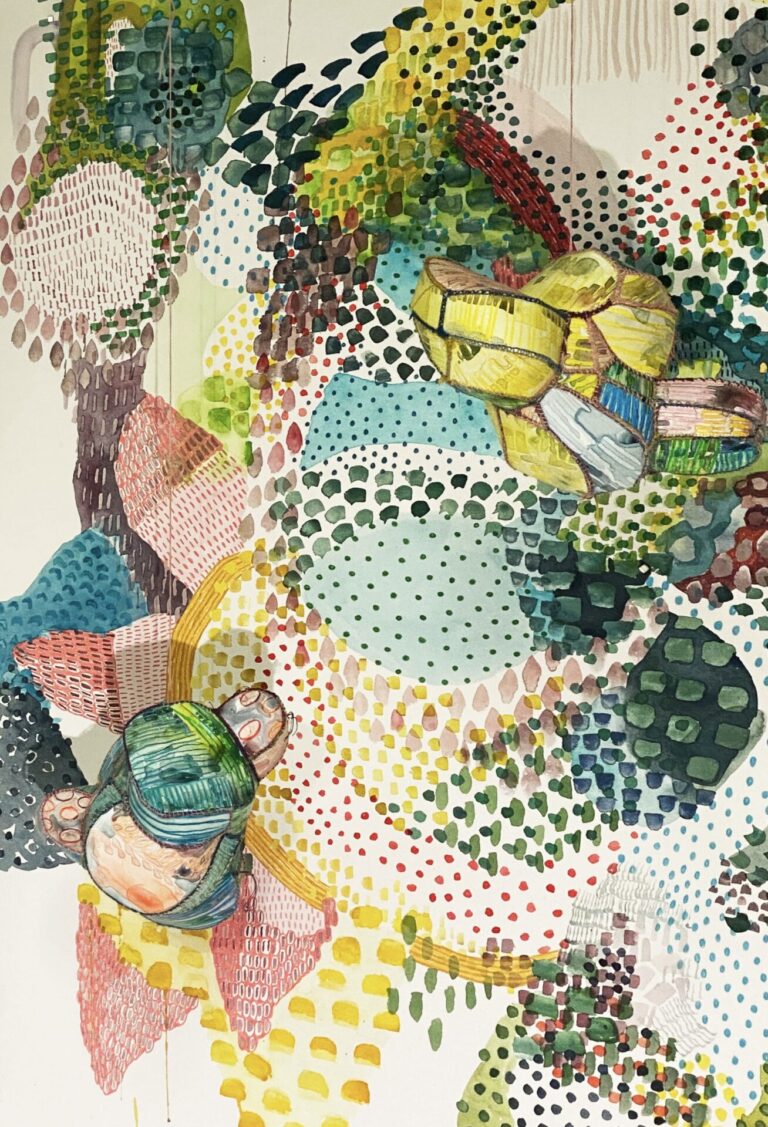 Mercy Hawkins, Untitled, mixed media, 2025
