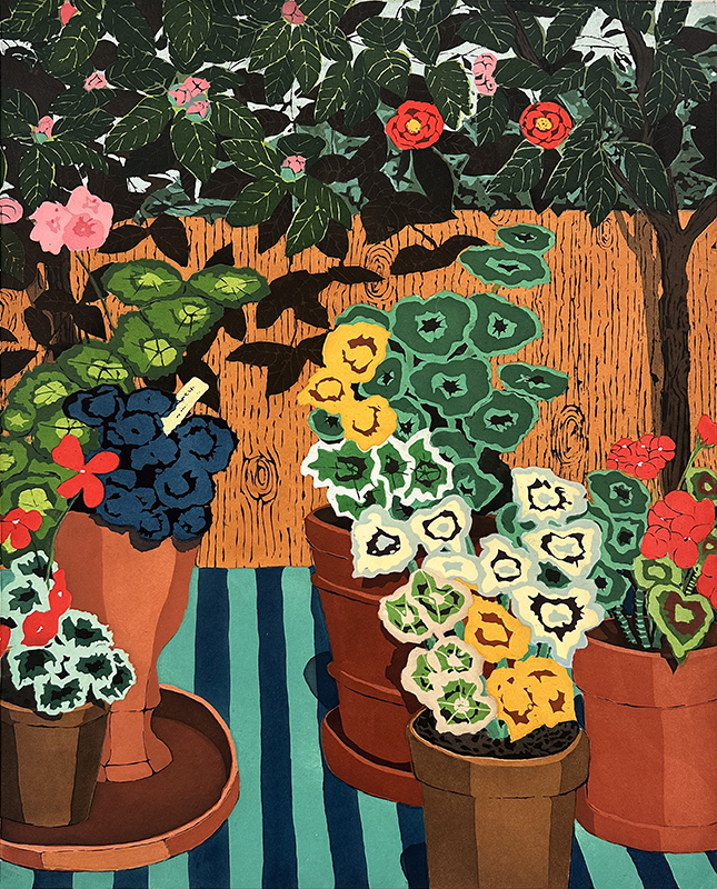 Hilary Pecis, Geraniums and Camellias, 2025