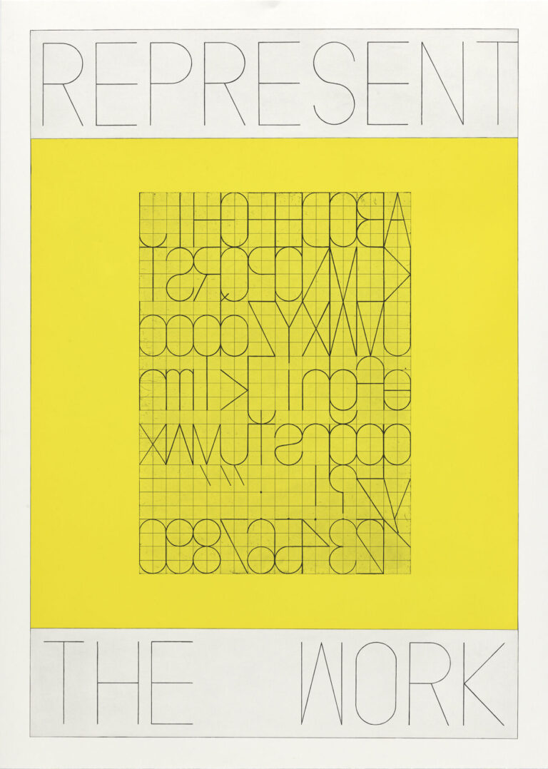 Matt Mullican, REPRESENT THE WORK, Alphabet