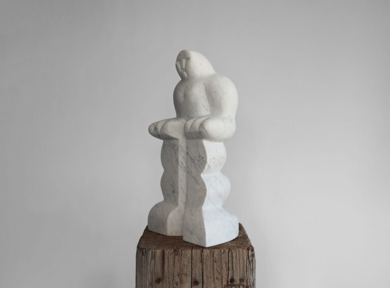 Willingness, Carved Marble, 10 x 7 x 21 inches