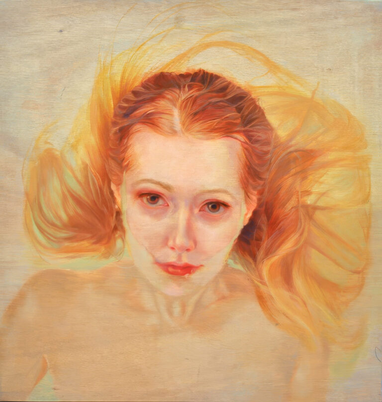 Elina ANATOLE, Untitled, 2014, oil on wood